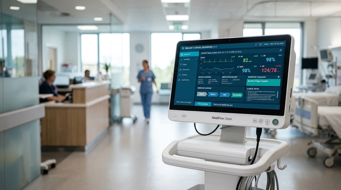 Medical digital device and clinical healthcare software dashboard